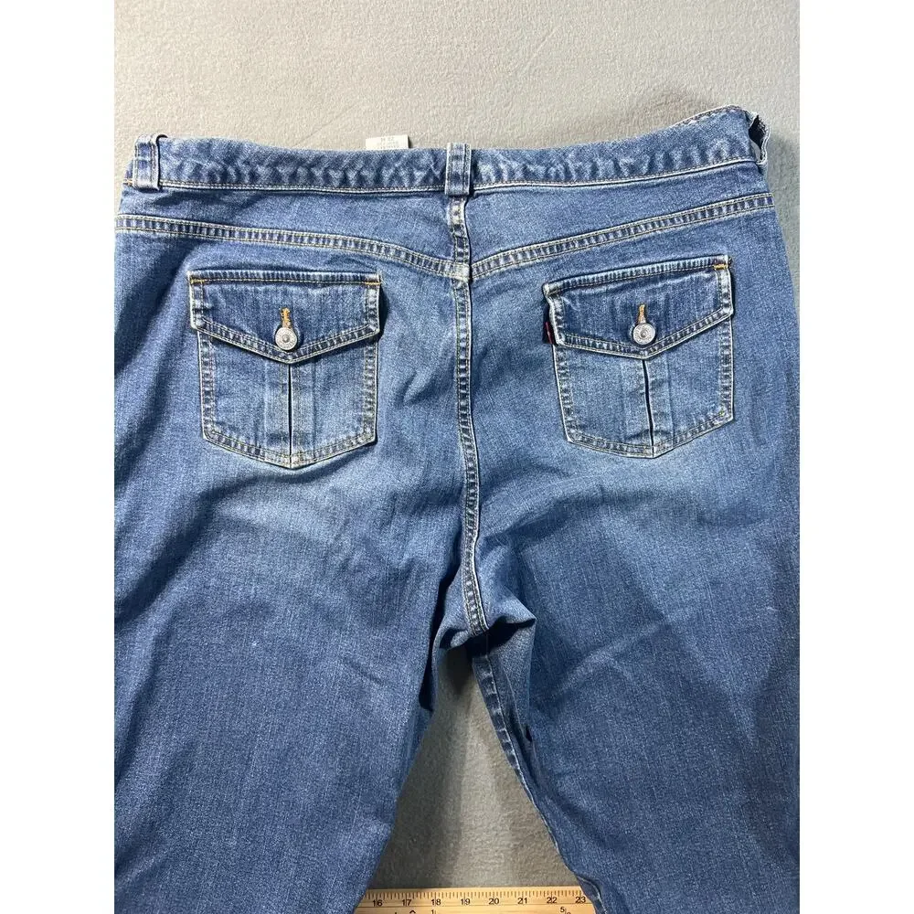 Levi's Vintage Wide Leg Ice Blue Jeans Women Size 20M Boot Cut
